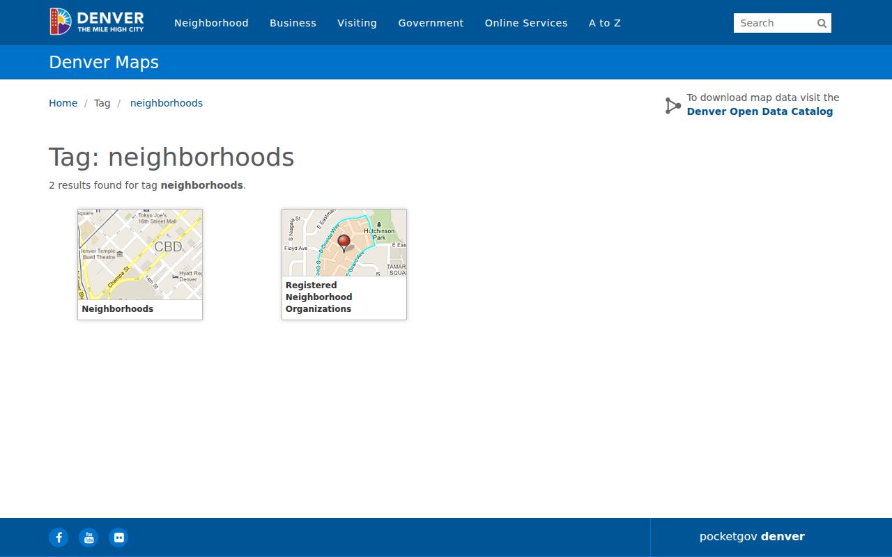 Denver neighbors neighborhood map